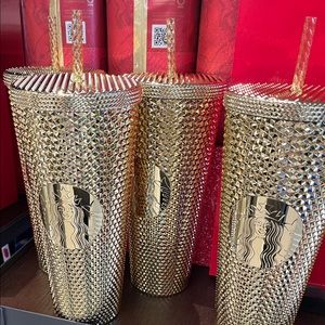 Starbucks Holiday 2022 Gold Venti Tumbler